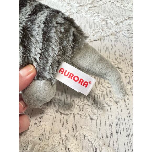 Aurora World Armadillo Plush Gray Stuffed Animal Toy - Picture 5 of 6